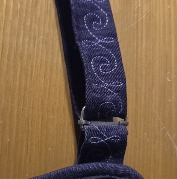 Purple Bird Embroidered Crossbody Bag with Matching Wallet - Picture 3 of 8